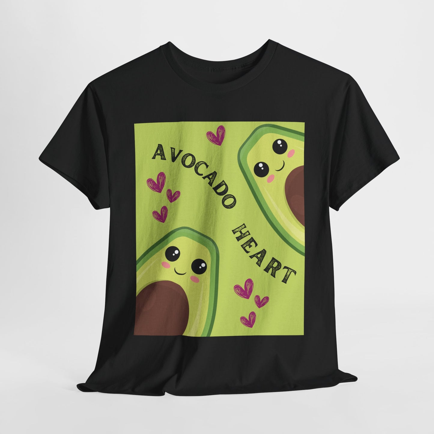 Avocado Heart Unisex Heavy Cotton Tee