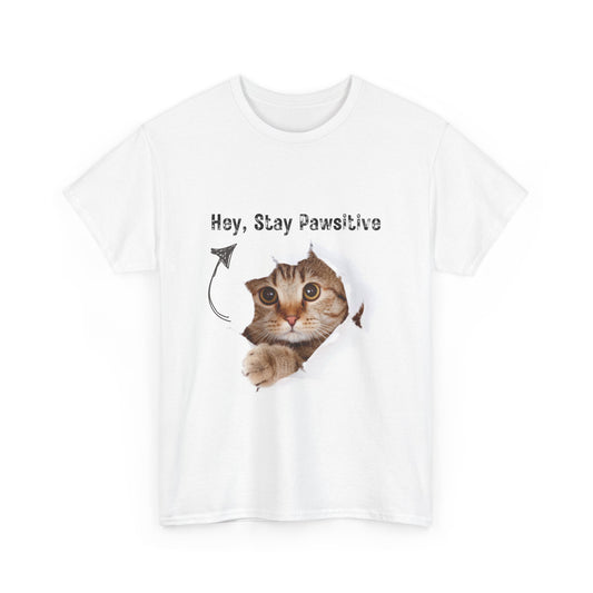 Cute realist cat Unisex Heavy Cotton Tee