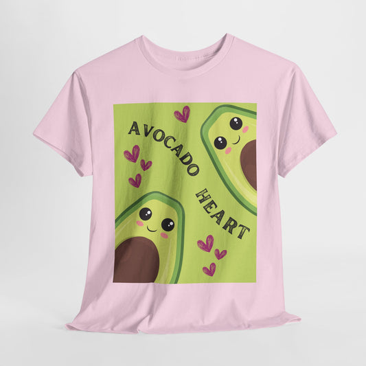 Avocado Heart Unisex Heavy Cotton Tee