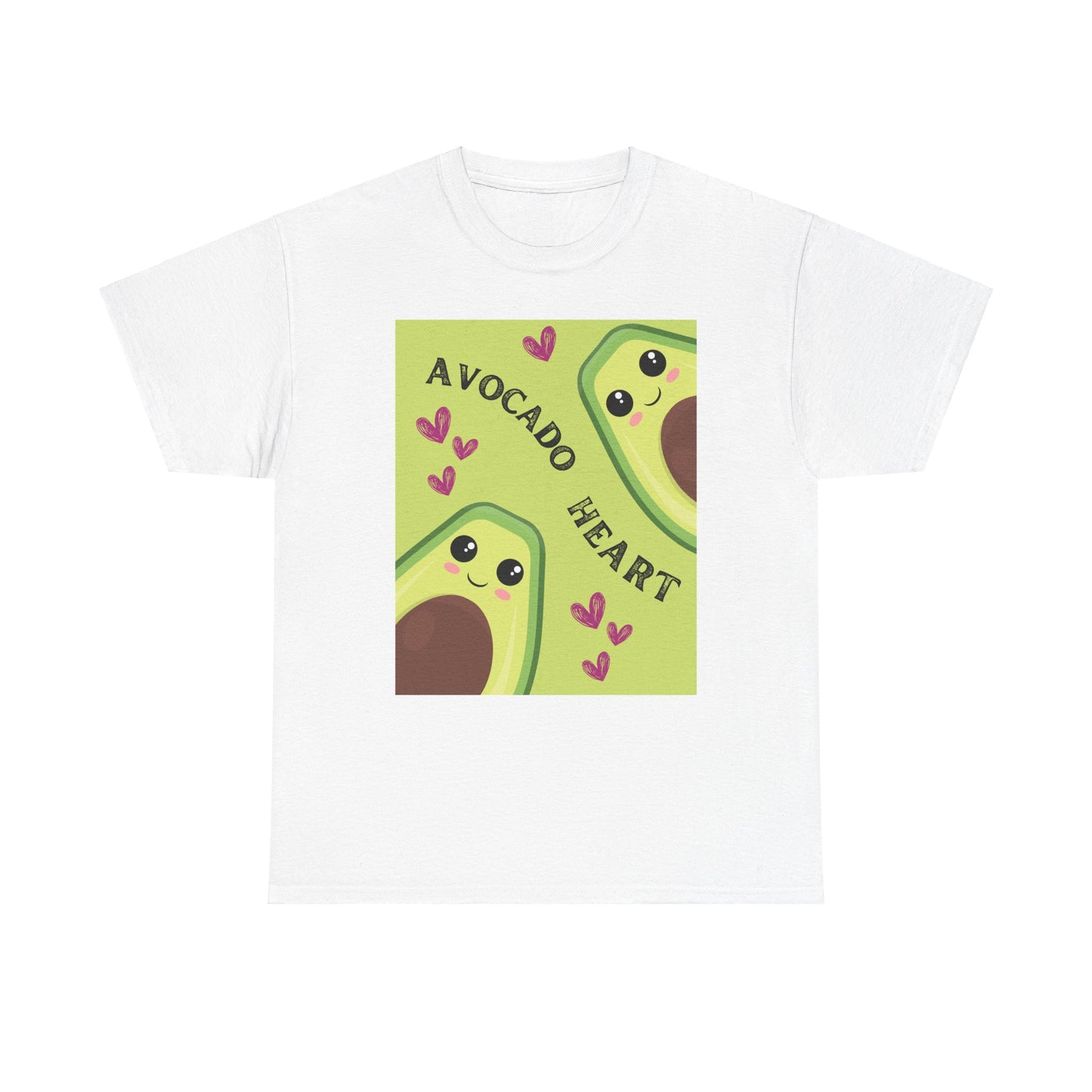 Avocado Heart Unisex Heavy Cotton Tee