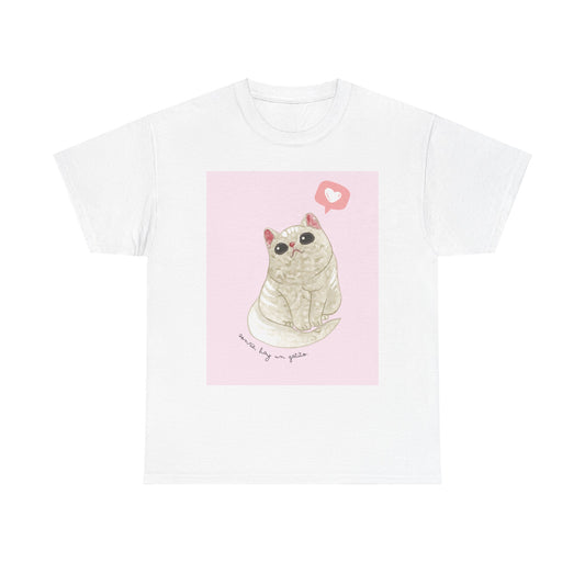 Cute cat Unisex Heavy Cotton Tee