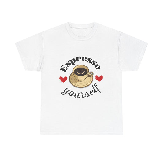 Coffee "expresso yourself" Unisex Heavy Cotton Tee