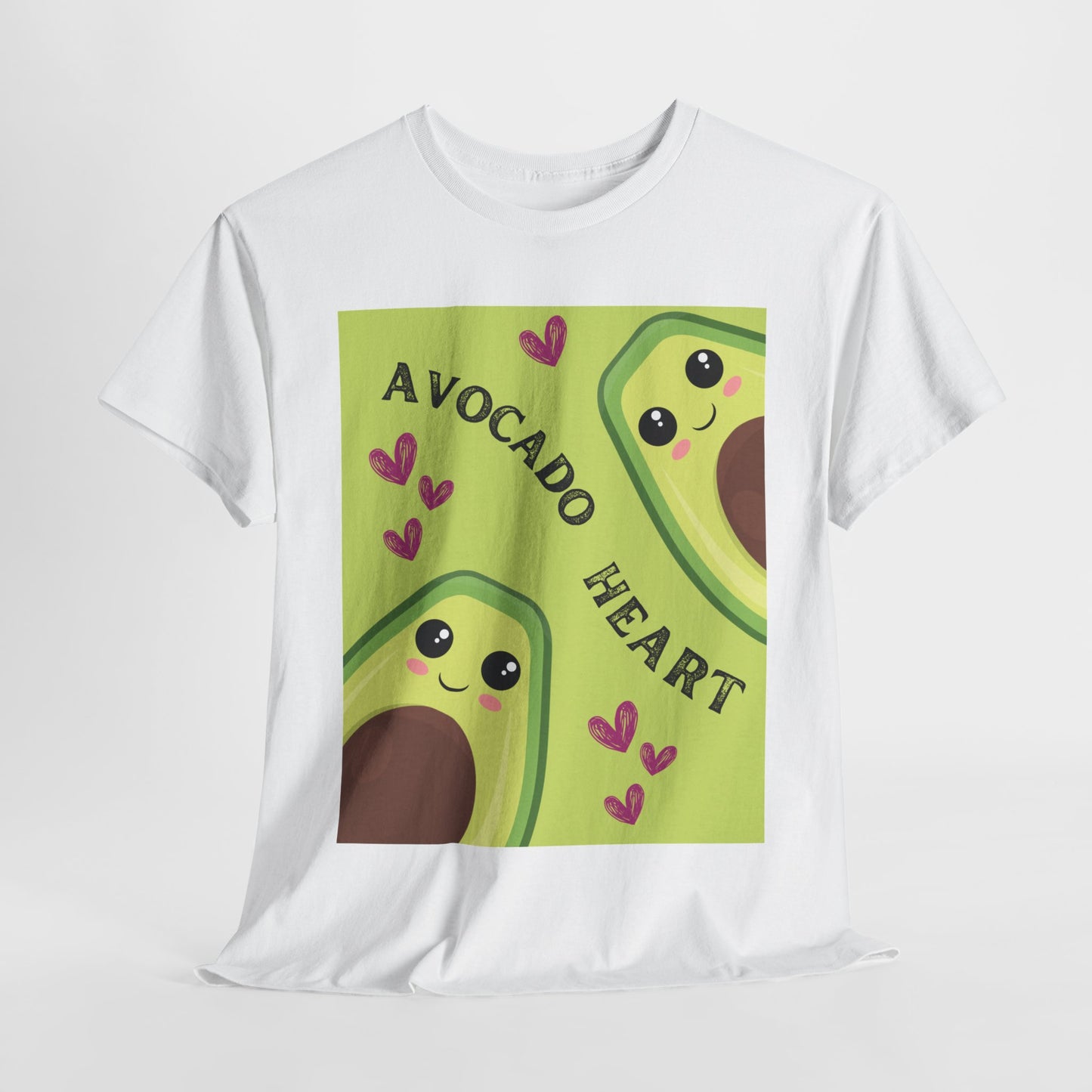 Avocado Heart Unisex Heavy Cotton Tee